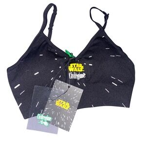 Star Wars x Civil Regime Hyperspeed Kelly Seamless Bra Medium Black Brand New